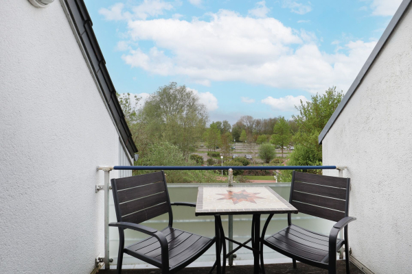 Haffblick Whg.14 - Blick auf den Balkon