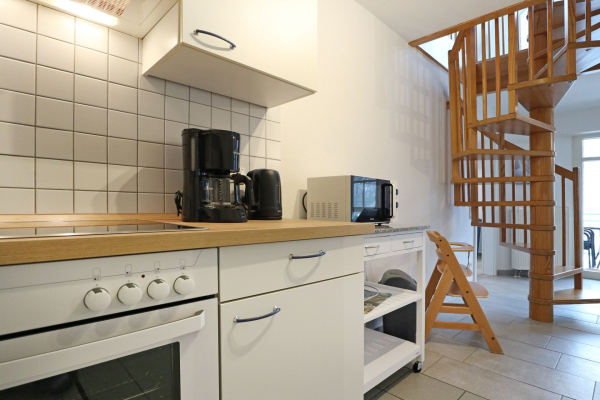 Haus am Meer App.7 - Blick auf die offene Küchenzeile