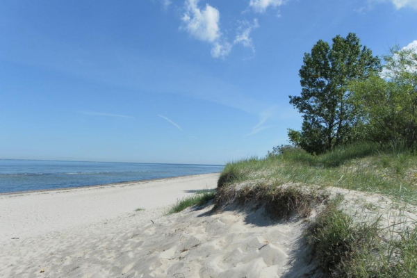 Blick auf den Strand und die Ostsee
