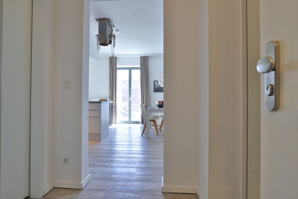 Ohlerich Speicher App. 03 - Blick vom Eingang in dass Appartment