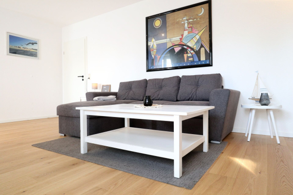 Goosbrink Whg. 21 - Blick auf das gemütliche Ecksofa