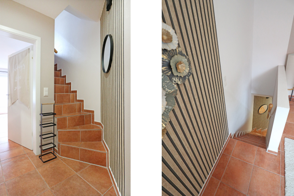 Haus Rosenhof Whg. Britta - Blick auf die Treppe in der Wohnung