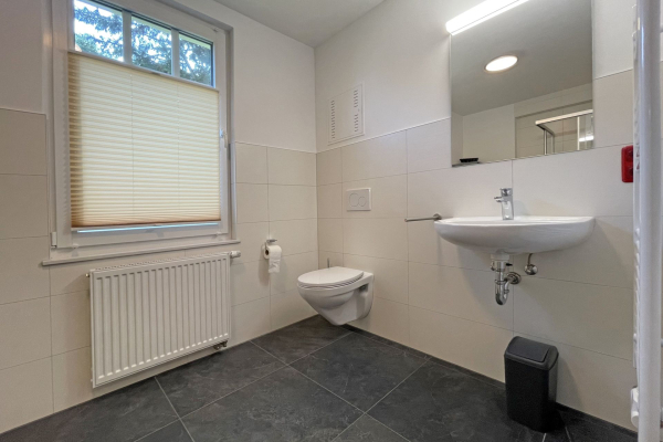 Waldfrieden Whg. 8 - Blick in das Tageslichtbad mit Dusche