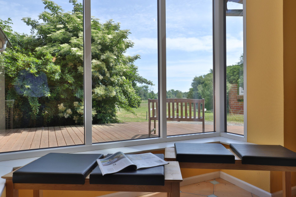 Landhaus Uhlenbusch - Blick auf den offenen Wohnbereich