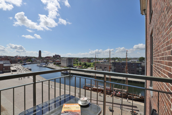 Ohlerich Speicher App. 31 - Blick auf den Balkon, die Altstadt