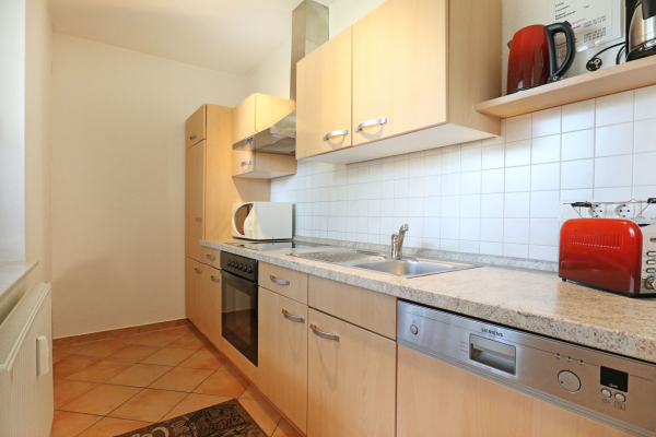 Hansehaus Whg.1 - Blick in die separate Küche