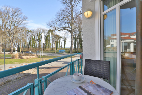 Haus am Meer, Whg.2 - Blick auf den Balkon