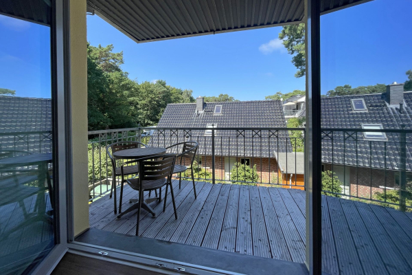 Waldfrieden Whg. 8 - Blick auf den Balkon, Zugang vom Wohnbereich