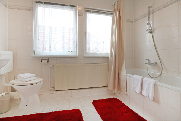 Drews - Blick in das Tageslichbad mit Badewanne