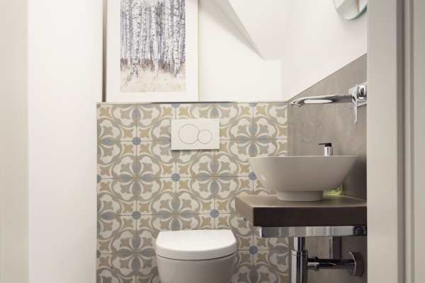 Möwennest - Blick in das Gäste-WC