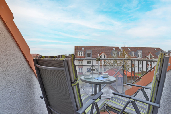 Sünnslag App.13/59 - Blick auf den Balkon und die Umgebung
