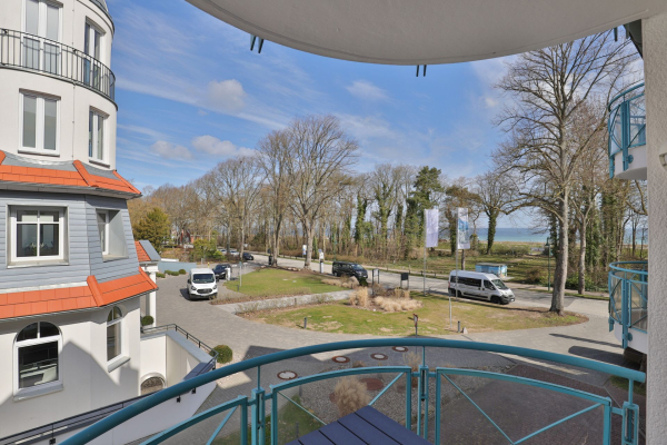 Haus am Meer, Whg.06 - Blick auf und vom Balkon