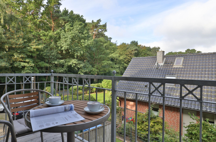 Waldfrieden Whg. 8 - Blick auf den Balkon, Zugang vom Wohnbereich