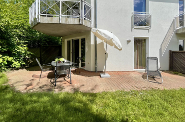 Waterkant 24 - Blick auf die schöne große Terrasse
