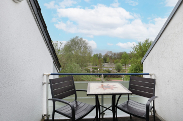 Haffblick Whg.14 - Blick auf den Balkon