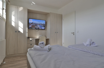 Ohlerich Speicher App. 03 - Blick auf den Arbeitsbereich im Schlafzimmer