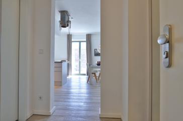 Ohlerich Speicher App. 03 - Blick vom Eingang in dass Appartment