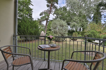 Waldfrieden Whg. 3 - Blick auf den überdachten Balkon