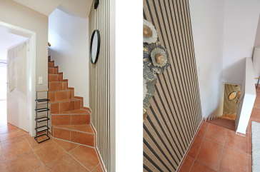 Haus Rosenhof Whg. Britta - Blick auf die Treppe in der Wohnung