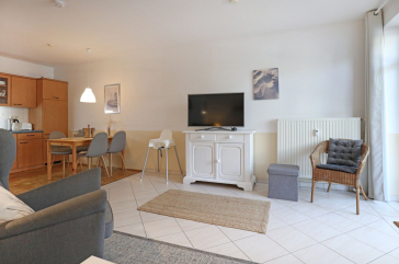 Residenz Haffblick App.56 - Blick vom Sofa auf den TV