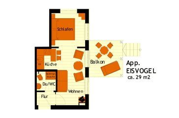 Landhaus Victoria, Eisvogel - Grundriss