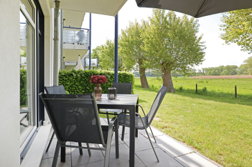 Haffblick Whg. Ha38 - Blick auf die schöne Terrasse