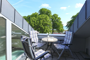 Villa Seegarten Whg. Seg11 - Blick auf den geschützten Balkon