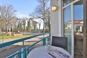 Haus am Meer, Whg.2 - Blick auf den Balkon