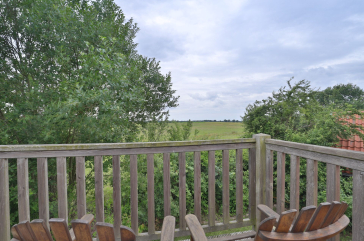 Sternschnuppe - Blick vom großen Schlafzimmer mit Balkon