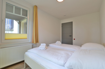 Waldfrieden Whg. 3 - Blick in das Schlafzimmer mit einem Doppelbett