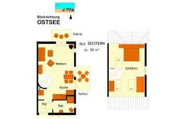 Landhaus Victoria, Seestern - Grundriss