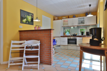 Landhaus Uhlenbusch - Blick auf den offenen Essbereich mit offener Küche