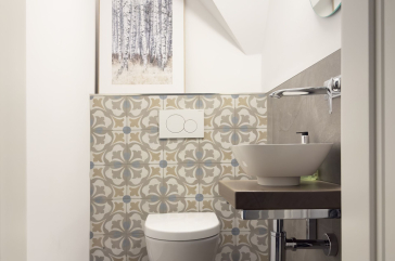 Möwennest - Blick in das Gäste-WC