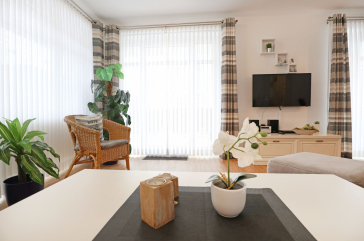 Residenz Haffblick App.18 - Blick vom Sofa auf den TV