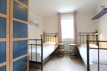 Residenz am Park App.13 - Blick in das Schlafzimmer mit zwei Einzelbetten