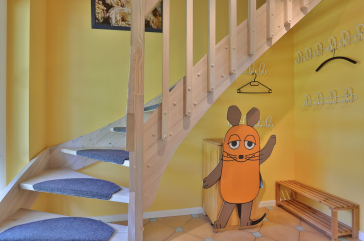 Landhaus Uhlenbusch - Blick auf die Treppe ins OG