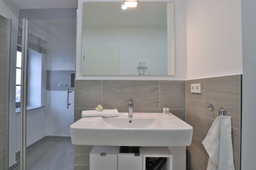 Ohlerich Speicher App.47 - Blick in das Tageslichbad mit Dusche