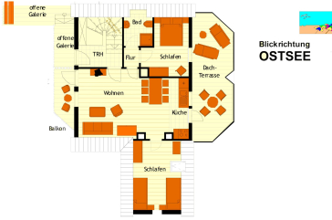 Landhaus Victoria, Seeschwalbe - Grundriss