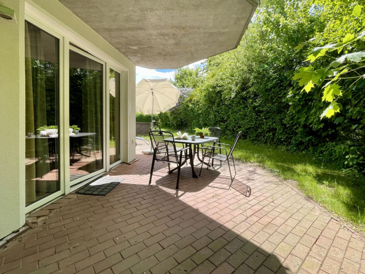Waterkant 24 - Blick auf die schöne große Terrasse