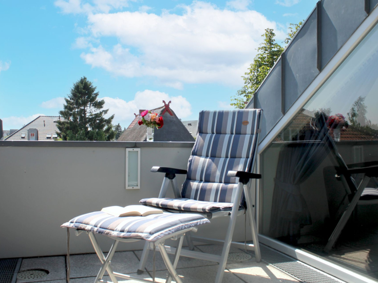 Villa Seegarten Whg. Seg11 - Blick auf den kleineren Balkon