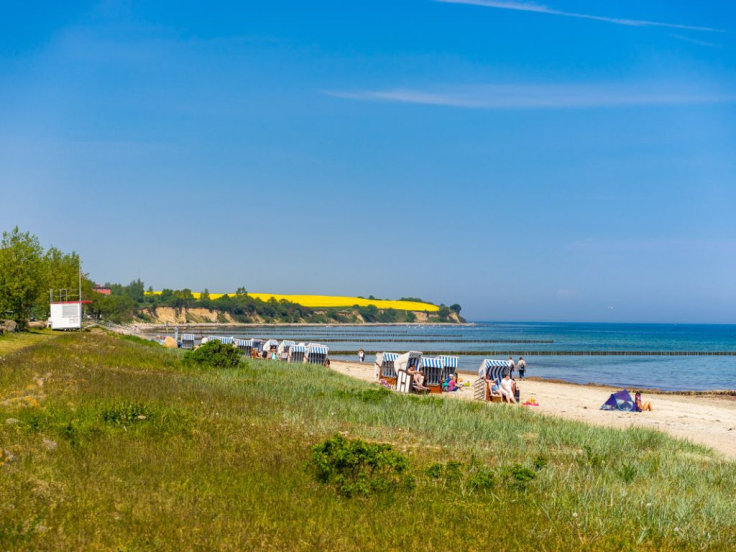 Ostseebad Boltenhagen - Blick auf den Strand und die Steilküste von Redewisch