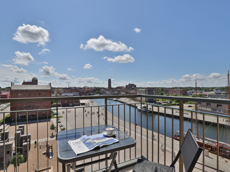 Ohlerich Speicher App. 31 - Blick auf den Balkon, die Altstadt