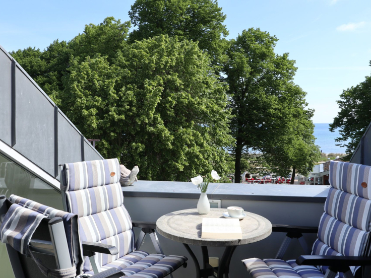 Villa Seegarten Whg. Seg11 - Blick auf den geschützten Balkon
