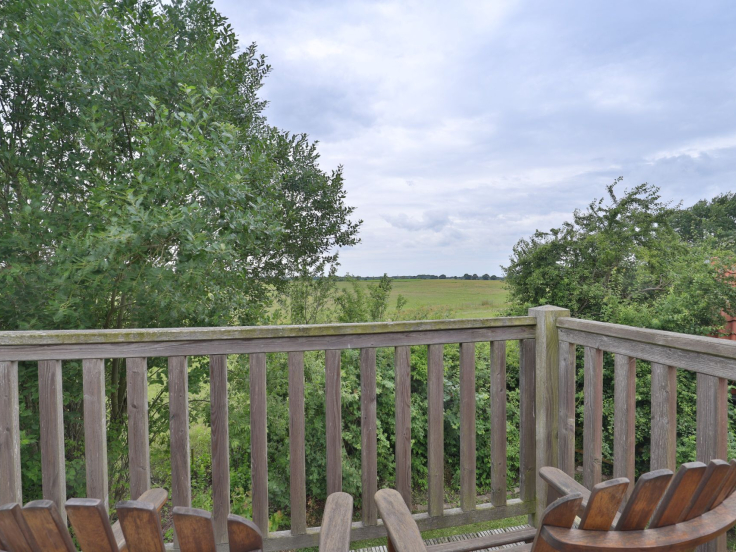 Sternschnuppe - Blick vom großen Schlafzimmer mit Balkon