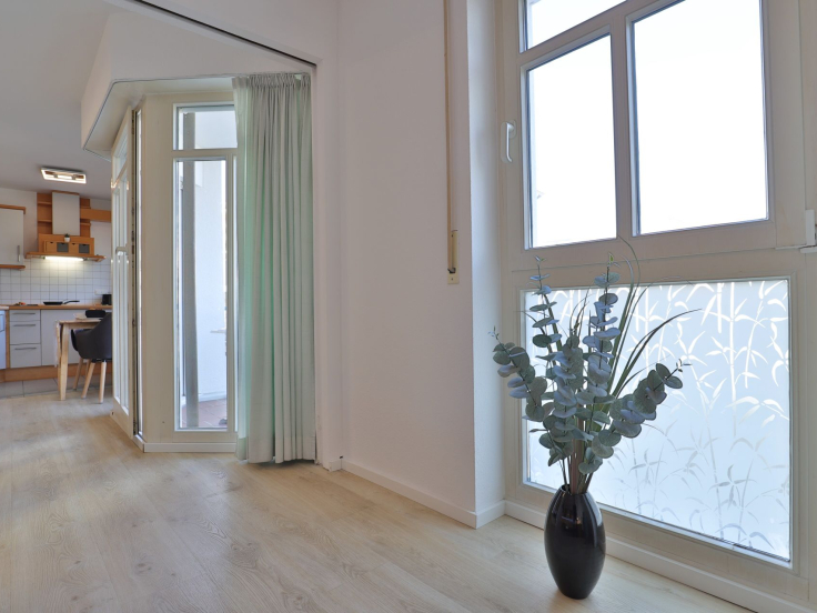 Haus am Meer, Whg.2 - Blick vom Schlafzimmer auf den Essbereich