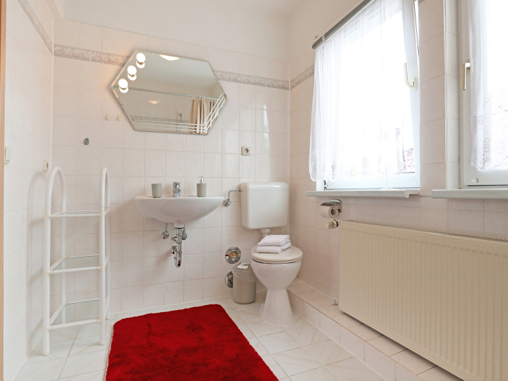 Drews - Blick in das Tageslichbad mit Badewanne