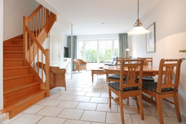 Haus Strandmuschel - Blick vom Eingang in die Wohnung