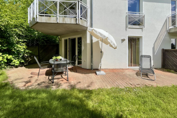 Waterkant 24 - Blick auf die schöne große Terrasse