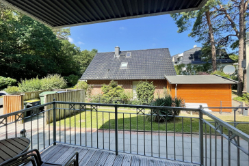 Waldfrieden Whg. 5 - Blick auf den überdachten Balkon