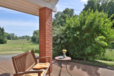 Landhaus Uhlenbusch - Blick auf die wunderschöne Terrasse